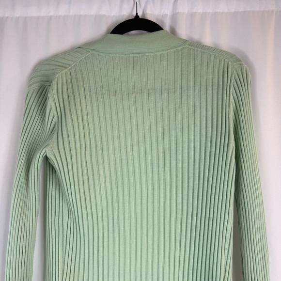 Vintage Worth Mint Green Ribbed 100% Cotton Top - Picture 11 of 13
